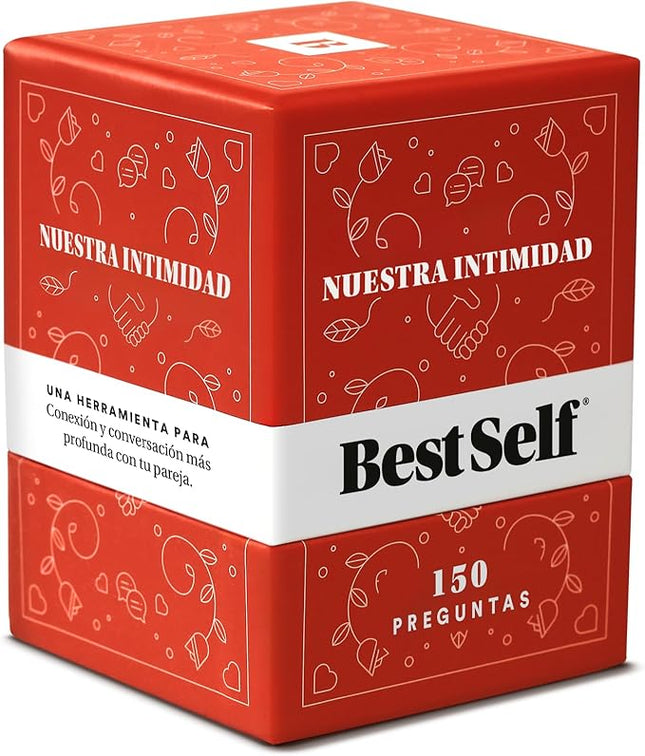 BestSelf Nuestra Intimidad - Spanish Intimacy Deck with 150 Relationship-Building Conversation Starters, Romantic Couples Card Game to Strengthen Communication and Connection
