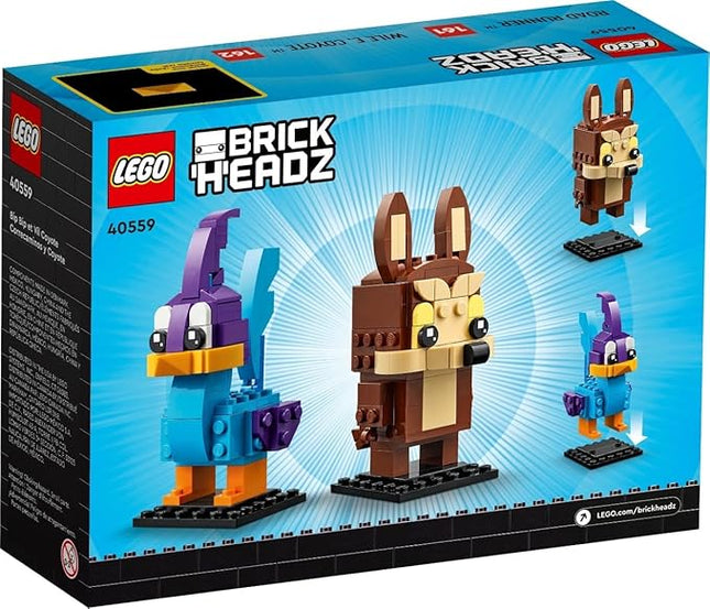 LEGO Brickheadz 40559 Looney Tunes Road Runner and Wile E. Coyote 323 Pieces 10+