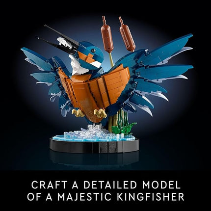LEGO Icons Kingfisher Building Set - Detailed Model Set for Adults, 18+ - Collectible, Relaxing Activity for Bird Lovers - Gift for Men & Women - 10331