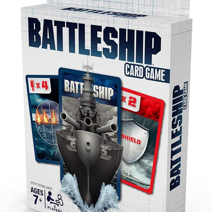 Hasbro Gaming Battleship Card Game for Kids, 2 Players Strategy Game Brown/a, Fun Summer Activities, Vacation Travel Essentials, Ages 7+