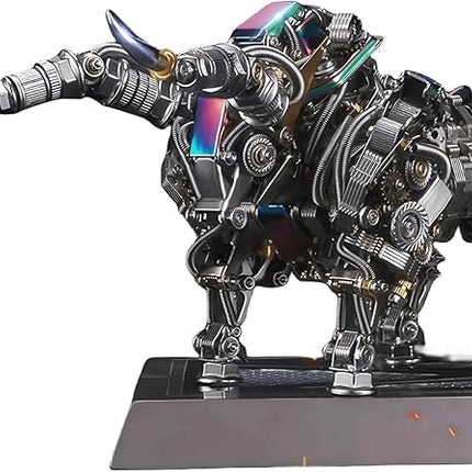 Adult 3D Metal Puzzles Bison Metal Model Kits 3D Metal Puzzles Mechanical Bulls Building Blocks Difficult DIY Assembly - High-end Gifts for Men