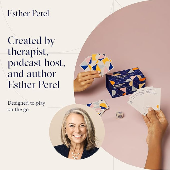 ESTHER PEREL Where Should We Begin? A Game of Stories - Conversation Cards for Couples & Friends - Interactive Couples Game with 200 Prompt Cards - 2-6 Player - Card Games for Couples & Date Night