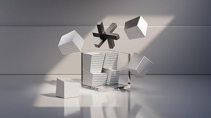 Craighill Jack Box Puzzle - Brain Teaser Puzzle for Adults, 3D Brain Game, Mind-Bending & Satisfying, Aesthetic Home & Office Decor - Aluminum & Acrylic