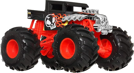 Hot Wheels Monster Trucks, Oversized Monster Truck, 1:24 Scale Die-Cast Toy Truck with Giant Wheels and Cool Designs