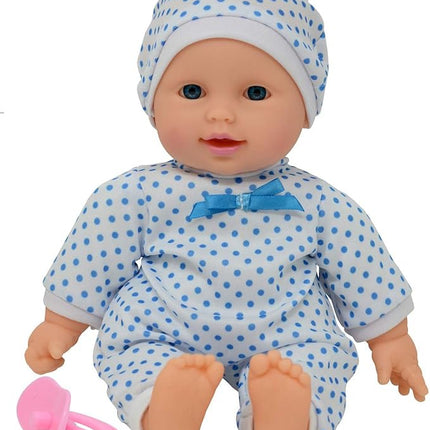 11 inch Soft Body Boy Baby Doll in Gift Box - Doll Pacifier Included -Toy Dolls for Boys and Toddlers