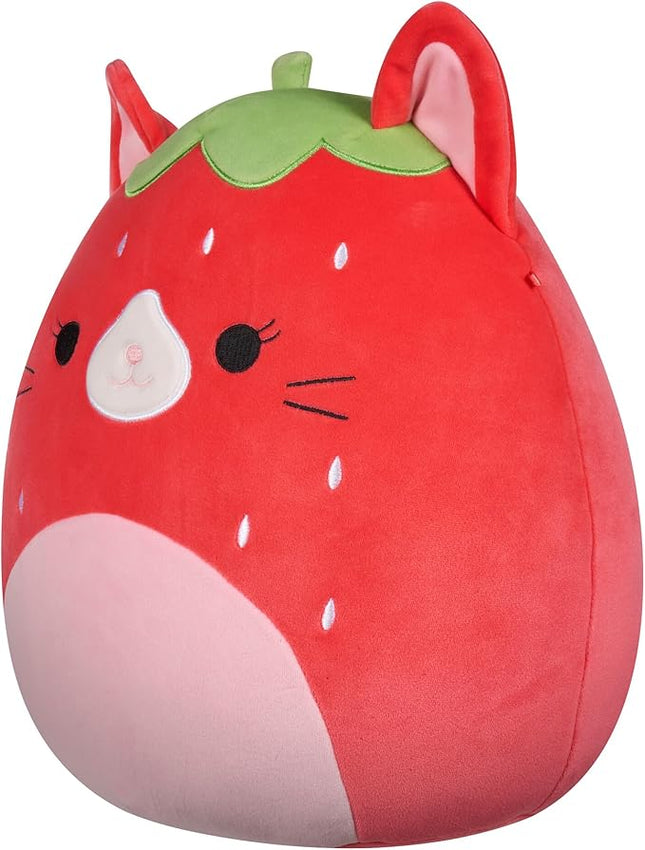 Squishmallows Original 12-Inch Olma Strawberry Cat - Official Jazwares Plush (Medium-Sized)