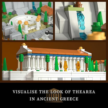 Architecture The Acropolis in Athens Building Sets; Collectible Model for Adults; Home Décor Model Building Kit, Creative DIY Activity, Famous Landmarks Collection (1947 Pieces)