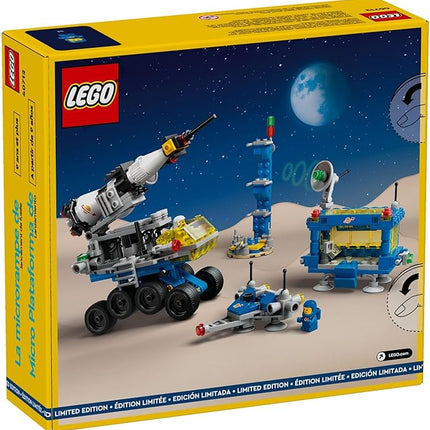 LEGO 40712 Micro Rocket Launchpad: 325 Pieces - Nostalgic Space Toy Set for Adults and Kids 9+, Inspired by Classic Space Sets from The 70s and 80s, Includes Rocket, Space Station, and Characters
