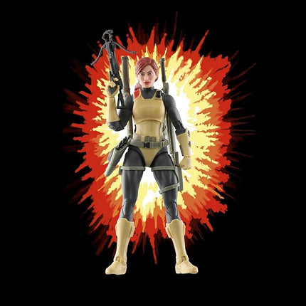 G.I. Joe Classified Series Retro Cardback Scarlett, Collectible 6-Inch Action Figure with 17 Accessories