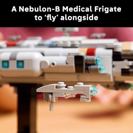 LEGO Star Wars: Return of The Jedi Home One Starcruiser Building Set for Adults - Star Wars Collectible Set with Display Stand - Includes Nebulon-B Medical Frigate - 75405