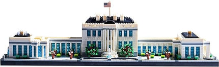 Gift Architecture: The White House Model Building Set - Engaging Micro Block Kit with 3520pcs - Perfect for Adults and Teens - Aesthetically Pleasing Collectible Gift