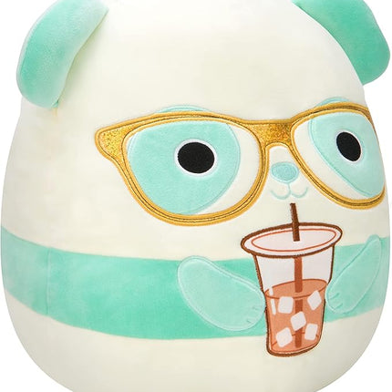 Squishmallows Original 14-Inch Sissy Teal Panda with Glasses - Large Ultrasoft Official Jazwares Plush