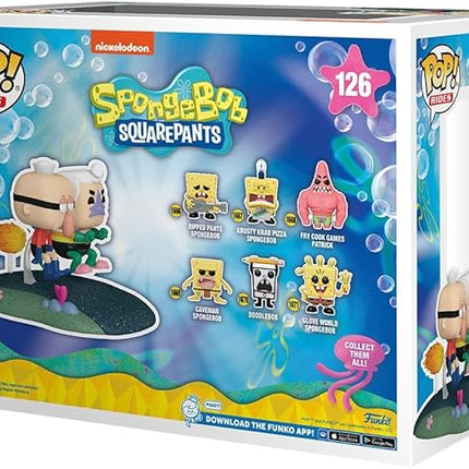 Funko POP Rides Deluxe: Spongebob Squarepants - Mermaid Man & Barnacle Boy with Invisible Car - Amazon Exclusive - Collectable Vinyl Figure - Gift Idea - Official Merchandise