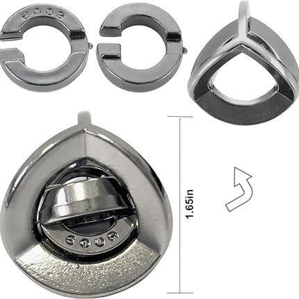 Metal Brain Teasers Puzzles 3PCS Unlock Interlocking Puzzles IQ Logic Test Disentanglement Educational Toy for Kids Adults