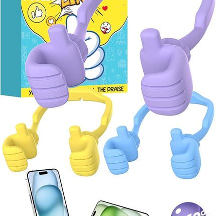 Stocking Stuffers for Teens Girls Kids Boys: Gifts for Men Women Thumbs Up Lazy Cellphone Holder for Desk Funny Gifts for Adults Teenager Mom Husband Friends Stuff Who Have Everything Christmas Ideas