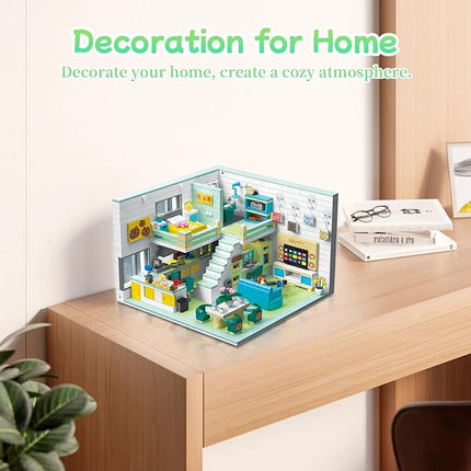 Friends House Building Block Set, Pets Collection Small Brick Model Set, Creative Mini Toy Building Sets, Children’s Day Birthday for Teens Kids Boys Girls 8+, 1035 PCS