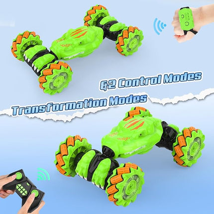 Hand Gesture Sensing RC Stunt Car Toys for 6-12 yr Boys&Girls - Easter Christmas Birthday Gifts, 2.4Ghz Remote Control Twist Car Toys Gifts for Kids 6 7 8 9 10 11 12 Year Old