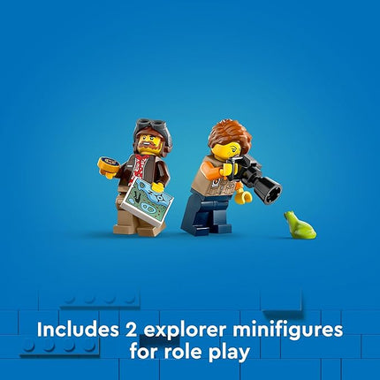 LEGO City Jungle Explorer Water Airplane Toy - Kids Toy Adventure Building Set for Boys and Girls, Ages 6+ - with 2 Minifigures for Pretend Play - Gift Ideas for Birthdays - 60425