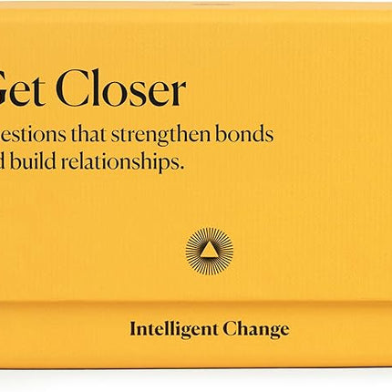 Intelligent Change Get Closer Social Bonding Card Game, Conversation Starters with Fun Questions & Activities, Talking Games for Adults, Icebreaker Game with 100 Question Cards