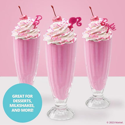 DecoPac Barbie Skewers For Cakes, Cupcakes, And More | 36 Pink Stir Sticks, Ideal For Birthday's, Parties And Celebrations. Personalize Your Baked Creations. Pack of 36