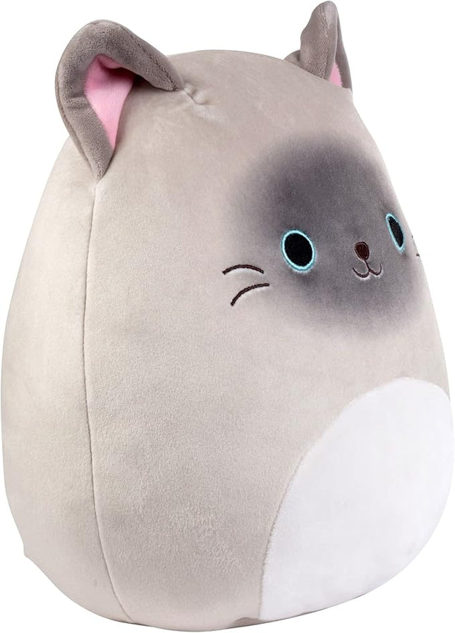 Squishmallows 10" Felton the Siamese Cat - Officially Licensed Kellytoy Plush - Collectible Soft & Squishy Kitty Stuffed Animal Toy - Add to Your Squad - Gift for Kids, Girls & Boys - 10 Inch