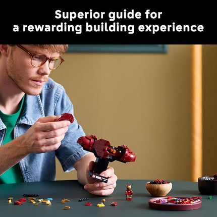 LEGO Marvel Iron Man MK4 Bust - Building Kit for Adults, Ages 18+ - Includes Iron Man Minifigure - Collectible Model for Super Hero Fans - Gift for Men and Women - 76327