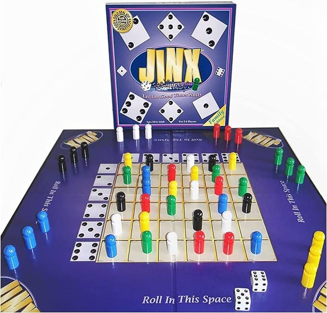 Jinx - Fast and Fun Board Game of Chance Where The Luck of The Roll Determines Your Fate - Game Night Fun for Family & Adults