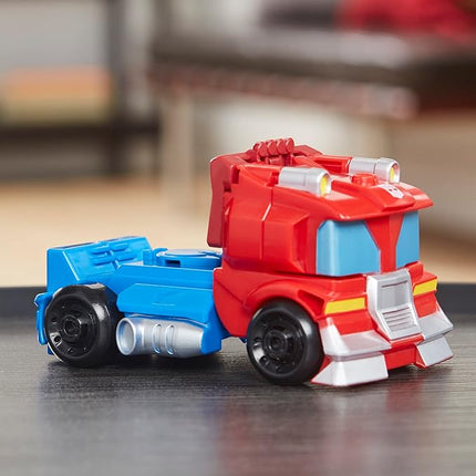 Transformers Playskool Heroes Rescue Bots Academy Team Optimus Prime, 4.5-Inch Action Figure, Kids Converting Robot Toy, Ages 3+ (Amazon Exclusive)