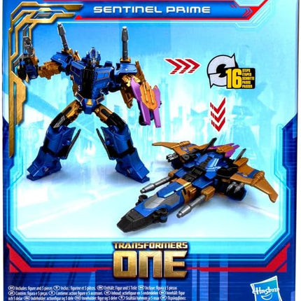 Transformers One Prime Changer Sentinal Prime 5-Inch Robot Action Figure, Interactive Toys for Boys and Girls Ages 6 and Up