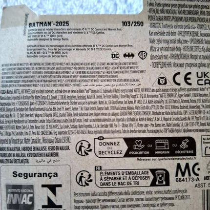 Hot Wheels TV Series Batmobile, Batman 3/5, 103/250, 1:64 Scale Diecast