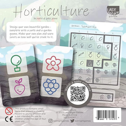 Horticulture | Strategic flip and Write Game for Families