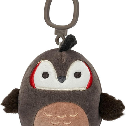 Squishmallows Original Clip 5-Pack – Boyle Fruit Bat, Dianalee Chipmunk, Theodore Roadrunner, Earling Mushroom Bat, Truman Turtle