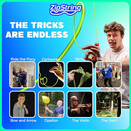 ZipString Original - As Seen on Shark Tank - Classic Rope Launcher Toy, Perfect for Kids & Adults - Fly a String Loop in The Air for Endless Tricks & Fun, Wonderment Awaits, Vivacious Violet
