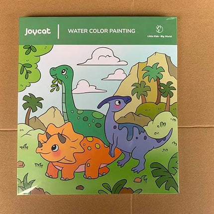 JoyCat Paint with Water Coloring Books for Toddlers, Watercolor Painting Sets for Kids Ages 3-5 4-8, Arts and Crafts Drawing Activities Toy Birthday Gift for Boys Girls (Dinosaur & Vehicle)