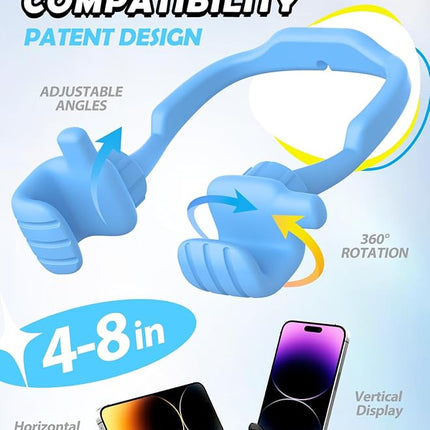 Stocking Stuffers for Teens Boys Mens Adults Gifts for Christmas: Thumbs Up Lazy Phone Stand Cell Phone Holder Funny Gifts for Kids Girls Teenage Women Wife Cool Gadgets White Elephant Stuff Ideas