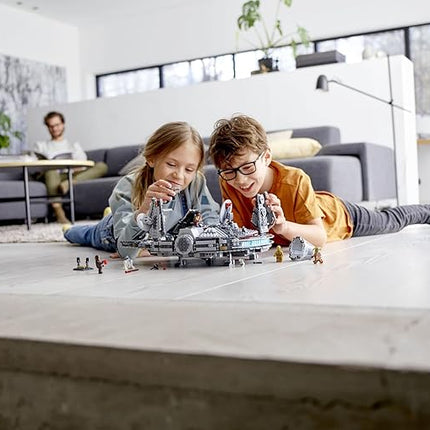 LEGO Star Wars Millennium Falcon 75257 Building Set - Starship Model with Finn, Chewbacca, Lando Calrissian, Boolio, C-3PO, R2-D2, and D-O Minifigures, The Rise of Skywalker Movie Collection