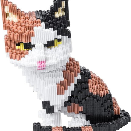 Cat Building Blocks Sets 3D Puzzles Toys Ornaments, 4800pcs Particle Building Blocks, Improve Thinking Concentration, Kids Toys Gifts