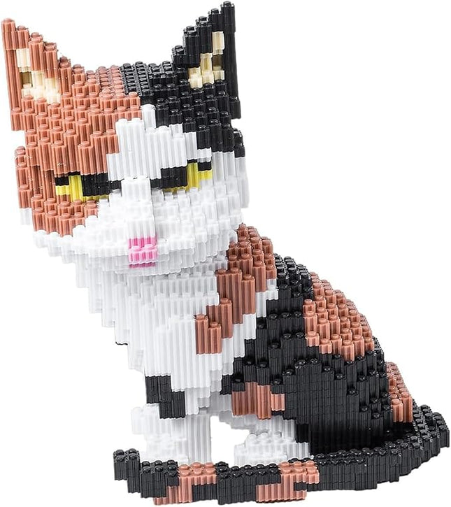 Cat Building Blocks Sets 3D Puzzles Toys Ornaments, 4800pcs Particle Building Blocks, Improve Thinking Concentration, Kids Toys Gifts
