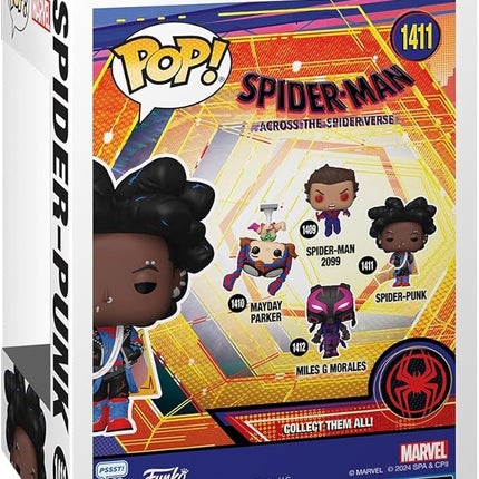 Funko POP! Marvel: Spider-Man Across The Spider-Verse - Spider-Punk - Unmasked - Collectable Vinyl Figure - Gift Idea - Official Merchandise - for Kids & Adults - Movies Fans