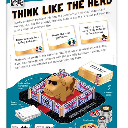 Big Potato Herd Mentality Moovies & Moosic Board Game | Fun for The Whole Family