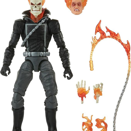 Marvel Legends Series Comics Ghost Rider 6-inch Action Figure Toy, 6 Accessories