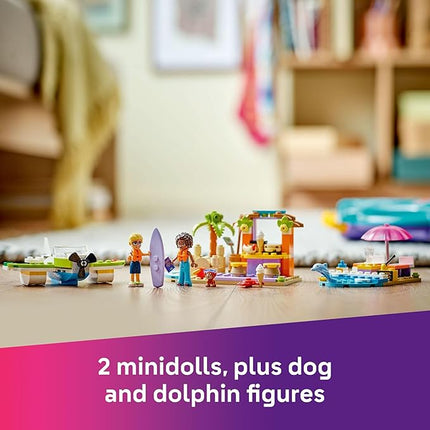 LEGO Friends Creative Beach and Travel Suitcase Toy Building Set - Portable Pretend Play Set for Kids, Girls and Boys, Ages 5+ - Gift for Birthdays - Preschool Toy with 2 Minidolls - 42672