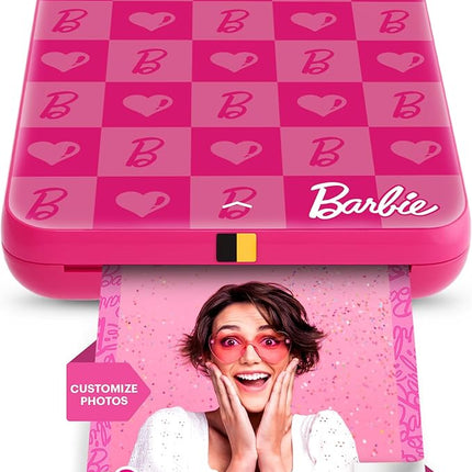 KODAK x Barbie Instant Smartphone Barbie Photo Printer - Portable, Color, Wireless - Zink 2x3” Sticky-Back Photos - Print from iOS & Android Devices with Fun Editing App - Iconic Style