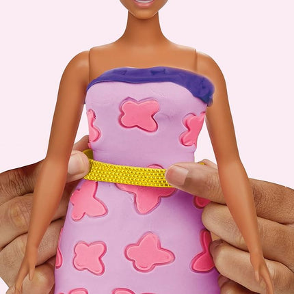 Play-Doh Barbie Sparkles and Gems Accessory Pack, 4 Refill Pattern Sheets of Modeling Compound, 8 Fashion Accessories, Kids Arts and Crafts for Ages 5+