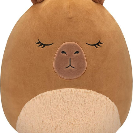 Squishmallows Original 14-Inch Lijjian Brown Capybara - Official Jazwares Large Plush