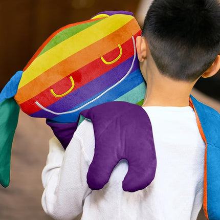 Bumpas Weighted Plush Toy – Machine Washable Calming Stuffed Animal for Kids – Arms and Body are Weighted to Give a Realistic Hug – Soft Companion for Playtime, Naptime & Travel (Fuss)