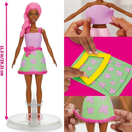 Play-Doh Barbie Garden Party Designer Doll, Make Doll Clothes with Modeling Compound & 10 Fashion Accessories, Arts & Crafts for Girls & Boys 5+ (Amazon Exclusive)