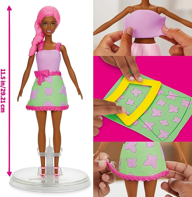 Play-Doh Barbie Garden Party Designer Doll, Make Doll Clothes with Modeling Compound & 10 Fashion Accessories, Arts & Crafts for Girls & Boys 5+ (Amazon Exclusive)