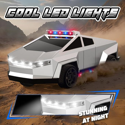 Remote Control Car Toys, 1:22 RC Trucks Toy for Boys, RC Car with Light and Loadspace, 4WD Electric Vehicle Toys, Birthday Gifts for Boys/Girls Age 4 5 6 7 8 9 10-12+