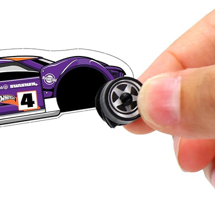 Tara Toys Hot Wheels Shrinky Dinks Craft Kit – Create Custom Car Designs with Pre-Cut Shrink Art Sheets, Colored Pencils & Keychains – Creative Activity for Kids Ages 5+